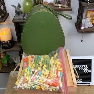 Vintage Case With Hair Curlers